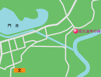 震災追弔の碑 地図