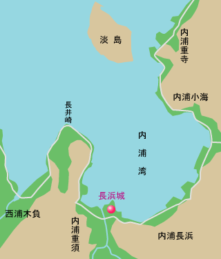 長浜城跡 地図