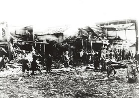 空襲による沼津市の被害。詳細は以下