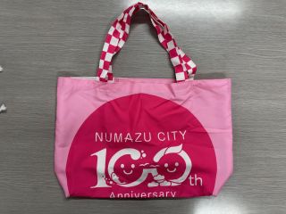 沼津市制100周年PR用法被からリメイクしたエコバッグ