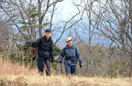 沼津アルプスで登山を楽しまれる皇太子さま