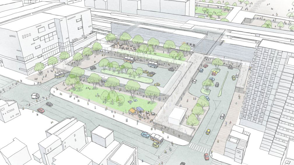 北口鳥瞰アングル