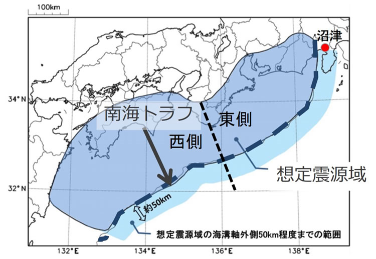 想定震源域イメージ画像