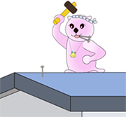 屋根の修理　イラスト