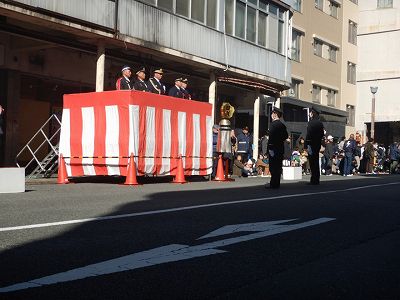 防火パレードの様子