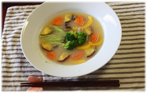 秋の野菜スープ