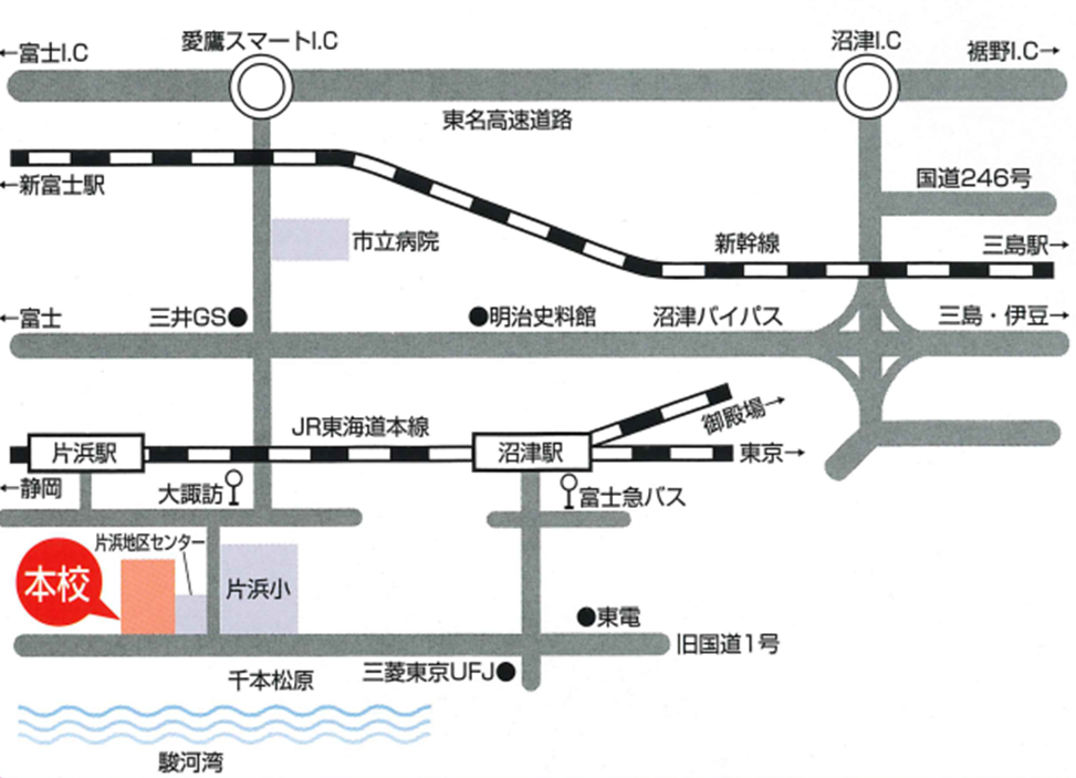 沼津市立看護専門学校 所在地の地図