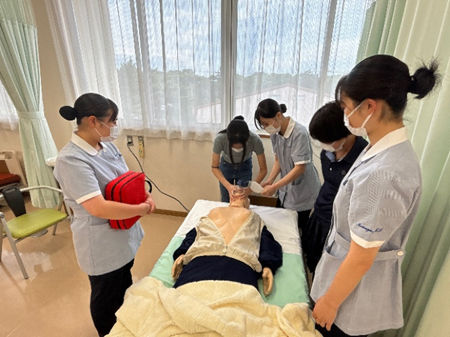 AED体験の様子