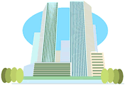 高層ビルのイラスト