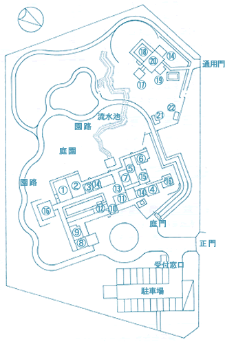 東附属邸平面図