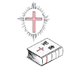 聖書と十字架のイラスト