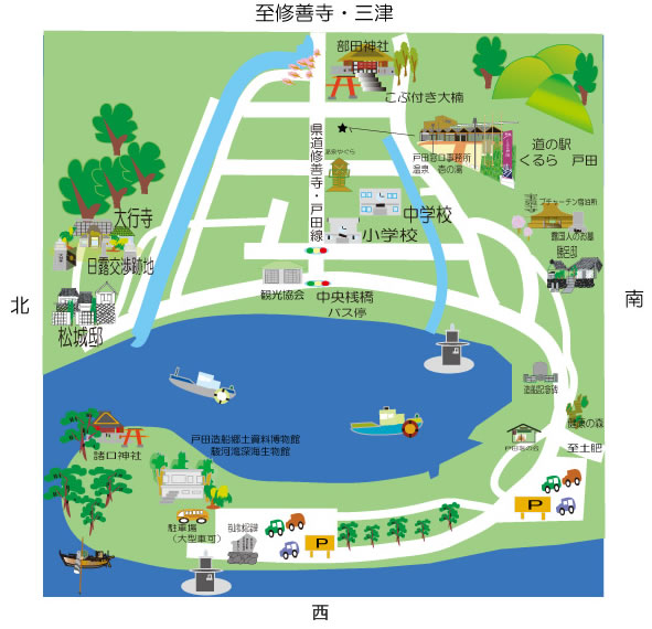 戸田造船郷土資料博物館・駿河湾深海生物館の周辺地図