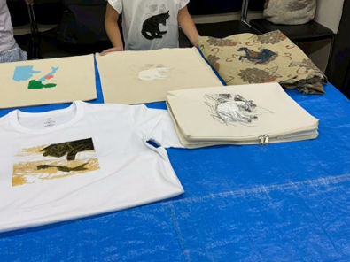 シルクスクリーンで作成されたトートバック