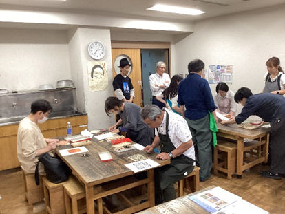 木版画体験参加者のみなさん