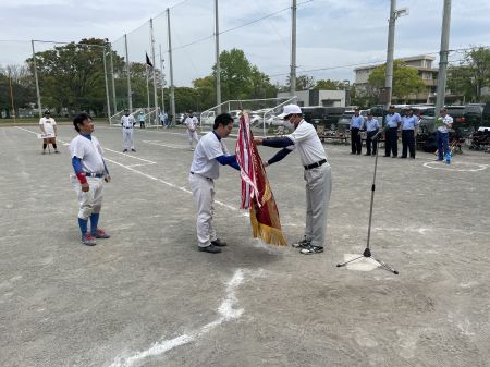 町別ソフトボール大会表彰式の様子