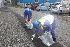 清掃の様子