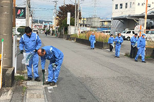 清掃の様子