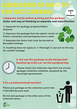 Guidebook of how to put out garbage1