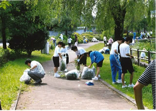 平成30年(夏季)門池公園一斉奉仕清掃