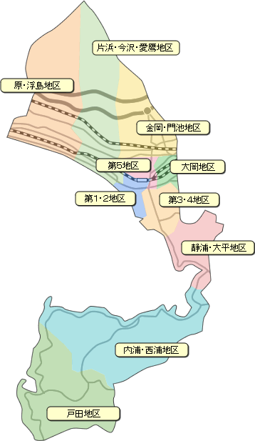 地区別検索図