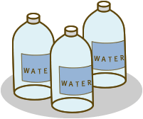 水のボトル　イラスト