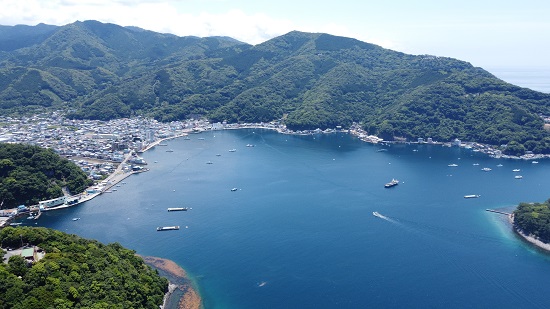 出逢い岬（上空）