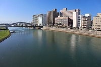 狩野川と御成橋