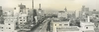 昭和30年代後半の沼津市街地（パノラマ写真）
