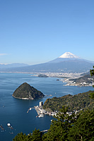 淡島越しの富士山