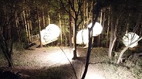インザパーク球体テント（夜景）