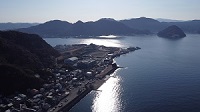 冬の獅子浜地先と淡島