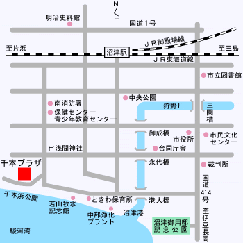 千本プラサ案内図