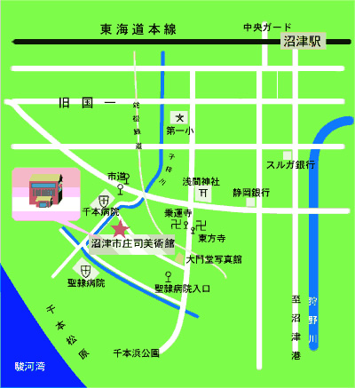 モン・ミュゼ沼津（沼津市庄司美術館）案内図