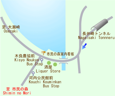 沼津市市民の森案内図