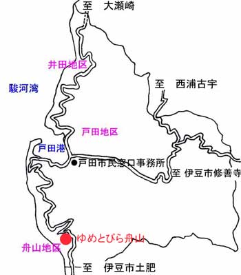 ゆめとびら舟山案内図