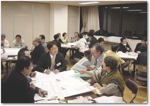 まちづくりワークショップの様子