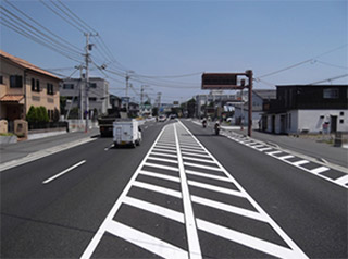 三枚橋岡宮線　三つ目ガード北