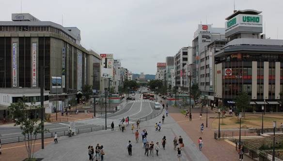 高架完成後の姫路市内の様子