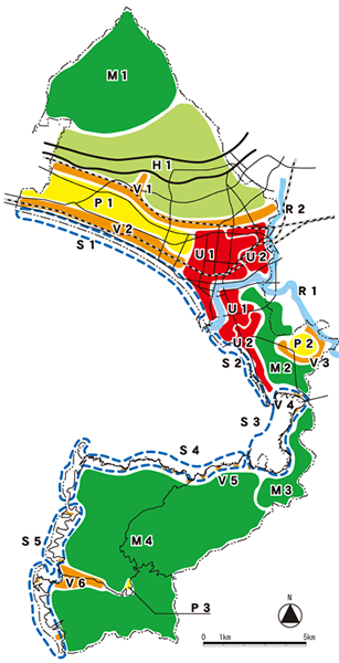 沼津市地区区分図