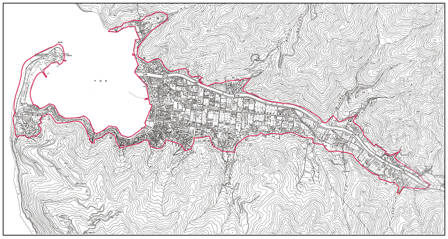 届出対象区域の地図（戸田港周辺地区）