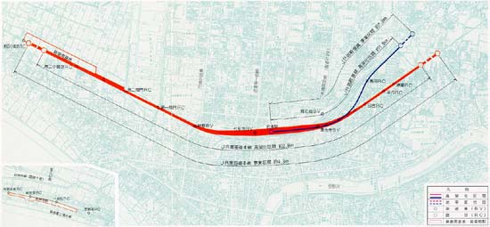 鉄道高架計画図