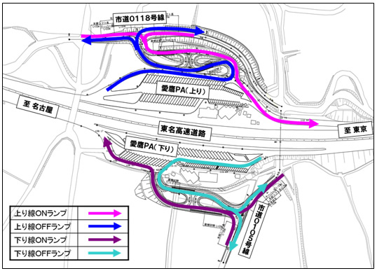 スマートインターチェンジ略図