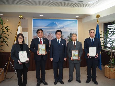 11月15日に静岡県を表敬訪問した様子