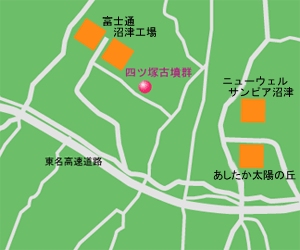 四ツ塚古墳群 地図