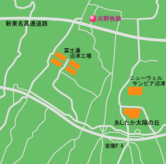 元野牧跡 地図