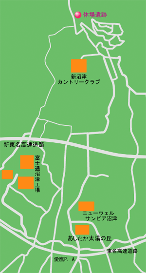 休場遺跡　地図