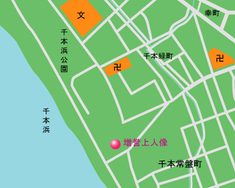 増誉上人像　地図