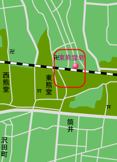 東熊堂砦跡　地図