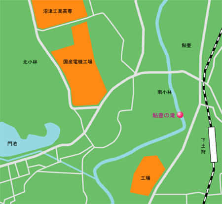 鮎壺の滝 地図