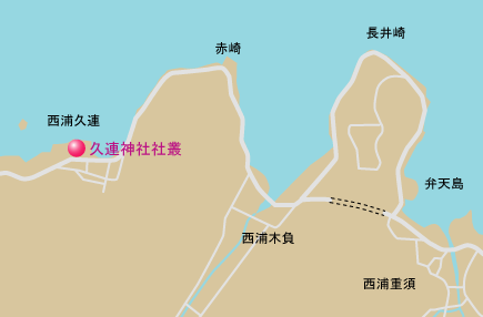 久連神社社叢　地図